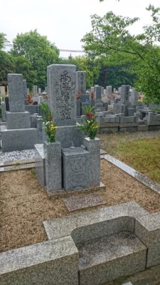 Ikemoto family grave in Nishinomiya - we go to pray there with my husband